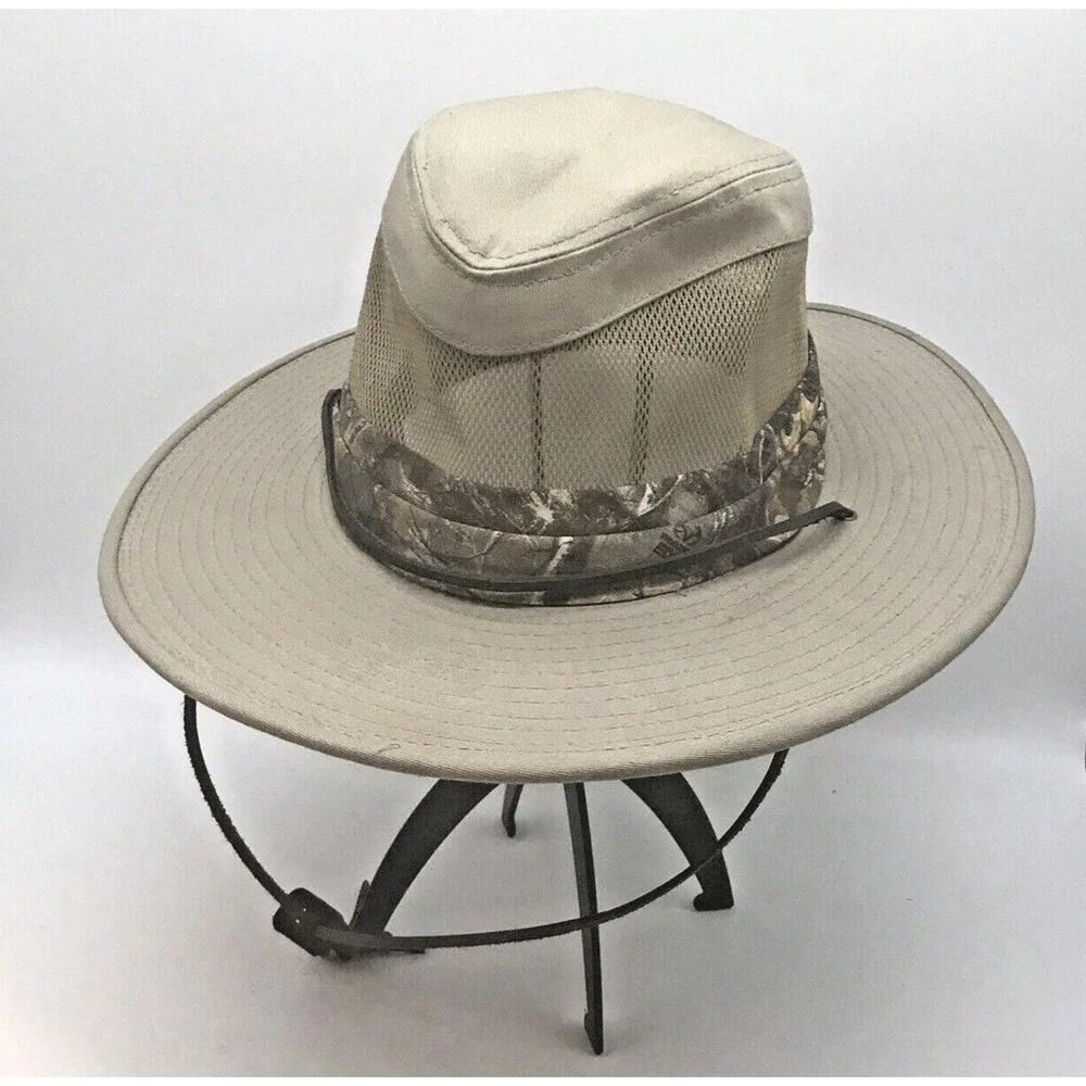 Realtree Tan Camo Aussie Bush Boonie Field Hat Fedora Hunting Fishing Headwear